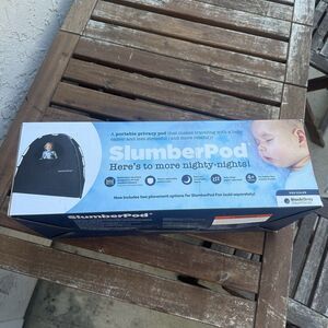 SlumberPod Portable Privacy Baby Sleep Pod - Black/Gray with Travel Bag